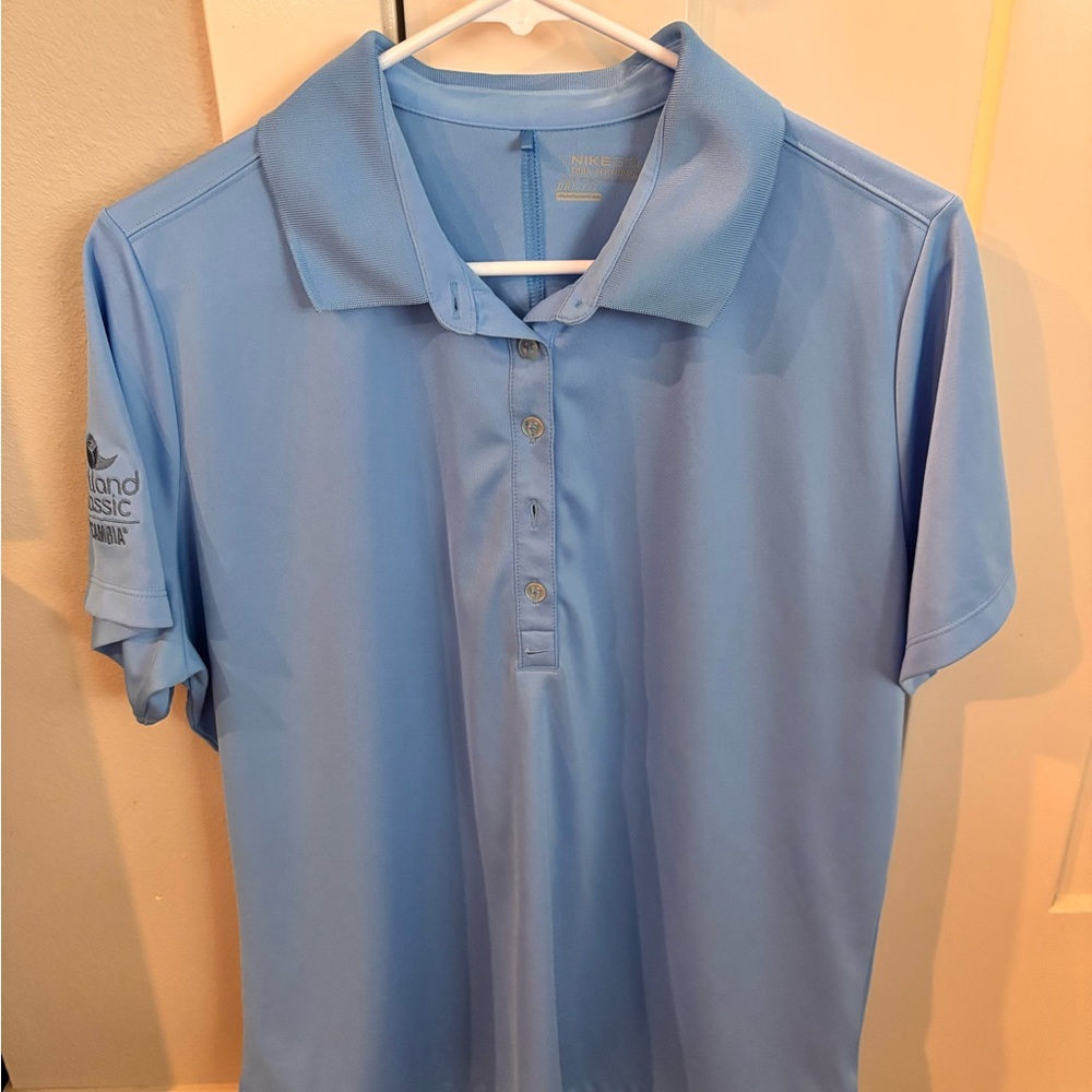 Nike Golf Dri-FIT Blue Polo Shirt